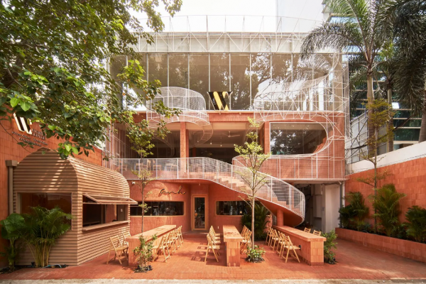 Cafe modern dan mewah dengan tampilan vintage